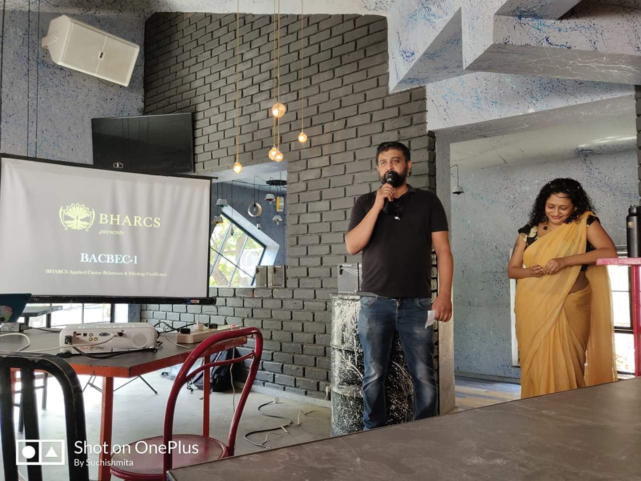 Uttam doing the introduction